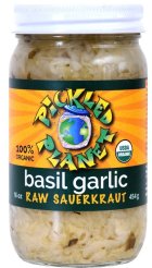 Pickled Planet Basil Garlic Raw Sauerkraut